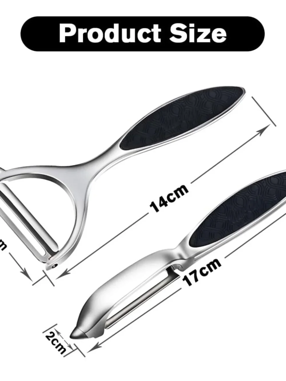 Vegetable Peeler, Stainless Steel Multi-function Potato Fruit Peeler Set, Y & I